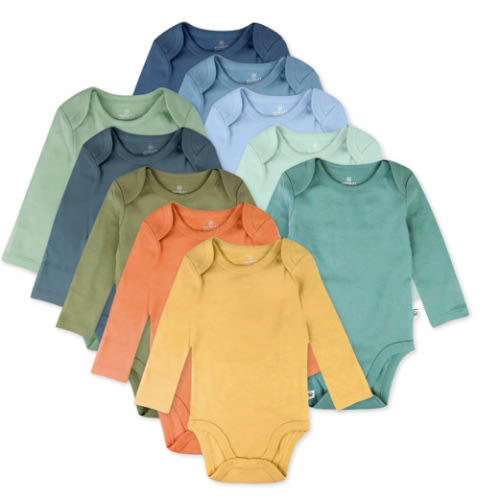 10-Pack Organic Cotton Long Sleeve Bodysuits | Honest Baby Clothing
