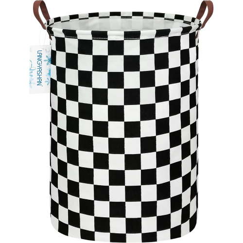 Laundry Basket Canvas Fabric Collapsible Organizer Basket for Storage Bin Toy Bins Gift Baskets Bedroom Clothes Children Nursery Hamper (Racing flag)