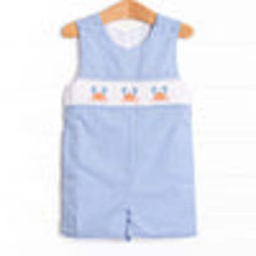 Coral Reef Crab Smocked Jon Jon, Blue – Stitchy Fish