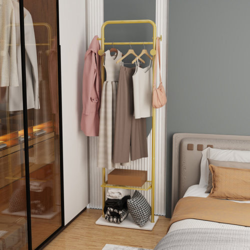 Rebrilliant Najmul 19.6'' Metal Clothing Rack & Reviews | Wayfair