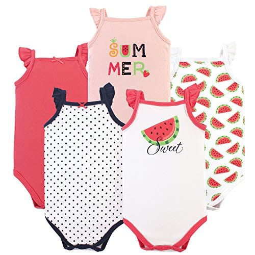 Hudson Baby Unisex Baby Cotton Sleeveless Bodysuits