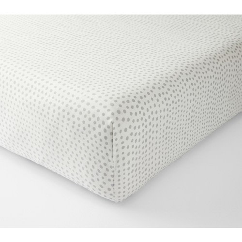 Falling Dot Organic Crib Fitted Sheet