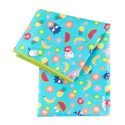 Bumkins Baby Splat Mat for Under High Chair, Babies Toddlers Eating Mess Mat, Waterproof Reusable Cloth for Arts and Crafts, Playtime for Kids, Floors or Tables, Fabric 42inx42in, Sanrio Hello Kitty