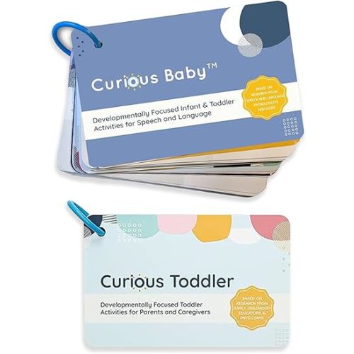 Curious Baby™ Speech & Language Development Cards (0–36 Months) | 26+ Research-Based Activities for Babies & Toddlers Cards