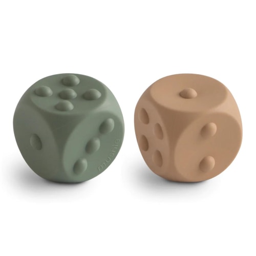 Dice Press Toy 2 Pack, Dried Thyme/Natural