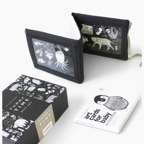 Wee Gallery Tummy Time Gallery & Art Cards Bundle - Black & White