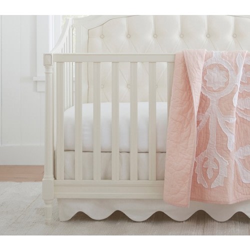 Scalloped Crib Skirt | Pottery Barn Kids