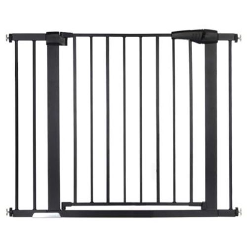 Gotgelif Baby Safety Gate 29.5" To 40.5" Wide - Auto Close - Pressure Mount - Pet Gate - Black