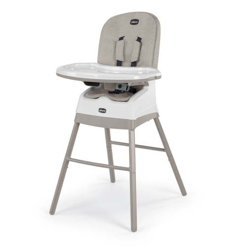 Chicco Stack Hi-Lo 6-in-1 Multi-Use High Chair, Booster and Stool with Tray - Sand (Beige), New
