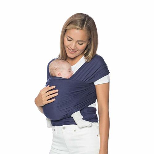 Ergobaby Aura Baby Wrap Carrier, Newborn to 25 lbs (0-36 Months), Indigo