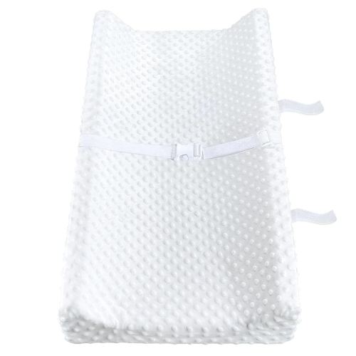 YENING Waterproof Baby Diaper Changing Pad for Dresser with Washable Cover Contoured Changing Table Pad 31.5" x 16" White