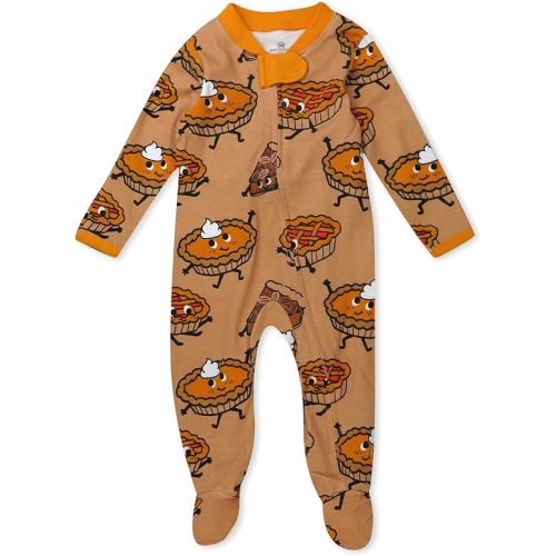 HonestBaby Celebration Sleep & Play Footed One-Piece Pajama Sleeper 100% Organic Cotton