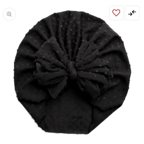 Jewel | Black Out | Shabby Swiss Dot Headwrap
