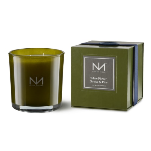 Niven Morgan White Flower, Smoke and Pine Candle | Oak Manor Fragrances