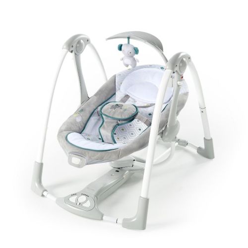 Ingenuity Convertme 2-in-1 Compact Portable Baby Swing 2 Infant Seat - Nash