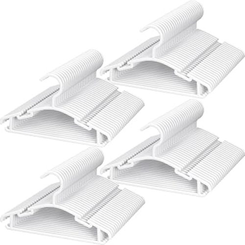 Baby Hangers 100Pack Kids Plastic Baby Clothes Hangers for Closet Small Children Infant Toddler Child, White
