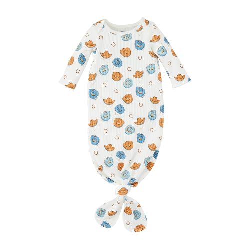 Mud Pie Baby Cowboy Sleeper Gown; 0-3M