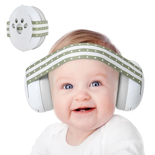 Yoofoss Baby Ear Muffs Noise Protection for Infant and Babies Up to 36 Months - Noise Cancelling Headphones for Ear Protection, Sleep, Travel Baby Essentials