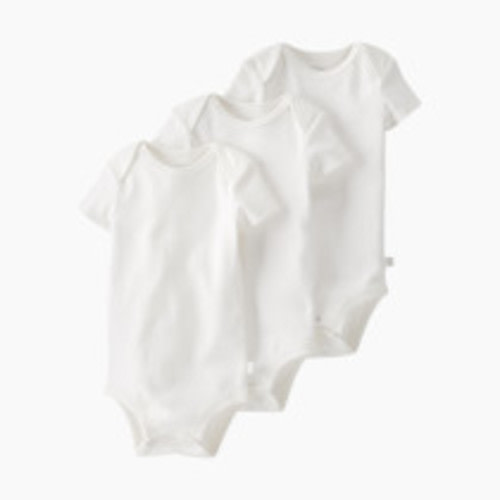 Carter's Little Planet Organic Cotton Rib Bodysuits (3 Pack) - White, 3 M
