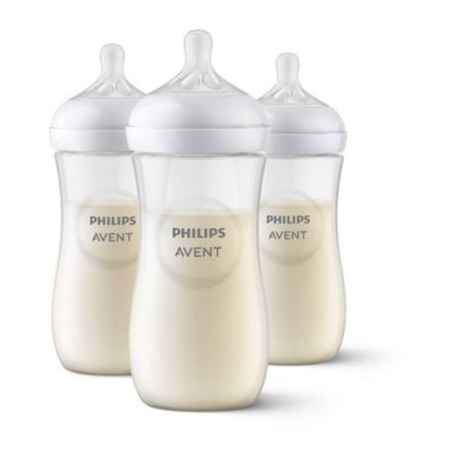 Philips Avent Natural Baby Bottle With Natural Response Nipple - Clear - 11oz