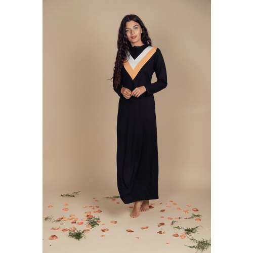 Colored V Nursing Nightgown - M