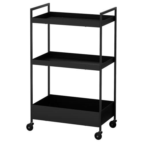 NISSAFORS Utility cart - black 19 7/8x11 3/4x32 5/8 "
