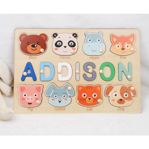 Tyucustomgifts Custom Wooden Name Puzzle