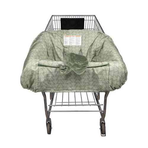 Boppy Shopping Cart Cover - Happy Green Leaf