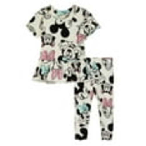 Character Baby Girls Rib Short Sleeve Top & Leggings Set, 2-Pice, Sizes 0/3 Months-24 Months