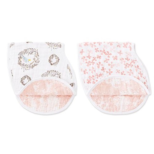 aden + anais Burpy Bib, 2 Pack, Birdsong