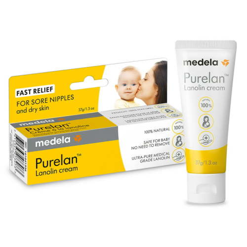 Medela Purelan Lanolin for Breastfeeding 100% All Natural Safe for Mom and Baby, 101041777, 1.3 Ounce