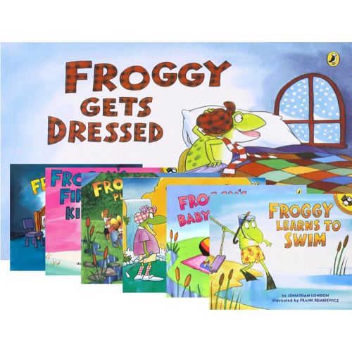 Froggy Mega Pack: Froggy Gets Dressed; Froggy Learns to Swim; Froggy's Baby Sister; Froggy Plays in the Band; Froggy's Day with Dad; Froggy's First Kiss; Froggy Goes to Bed (7 Titles)