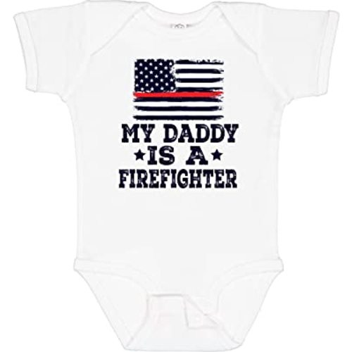 inktastic Fireman Daddy Is a Firefighter Baby Bodysuit