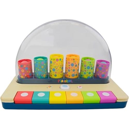 Playskool Little Wonders Pop-A-Tune - Toy - Colorful Tubes & Keys Teach Cause & Effect - Silly Sounds and Classic Piano - for 12 Months+