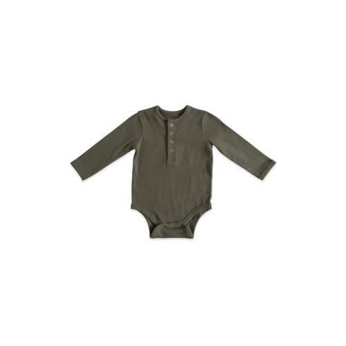 Essential Long Sleeve Organic Cotton Bodysuit, 6-12M