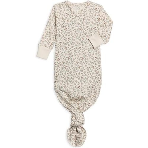 Colored Organics Baby Organic Cotton Knotted Gown - Infant Gown with Mitten Cuffs