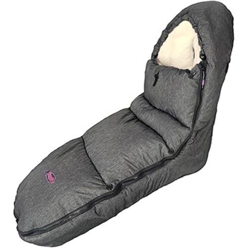 Funlife Anti-Kick Waterproof High Performance Winter Stroller Footmuff Fits All Travel Gear,Front Piece Height Adjustable and Removable,M6-4T