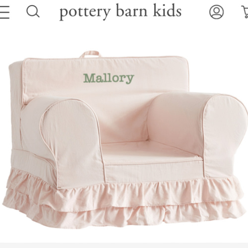 Kids Anywhere Chair®, Dusty Blush Ruffle