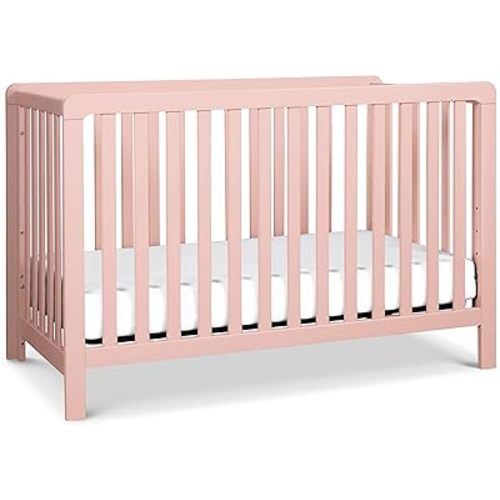 Carter's by DaVinci Colby 4-in-1 Low-Profile Convertible Crib in Petal Pink, Greenguard Gold Certified