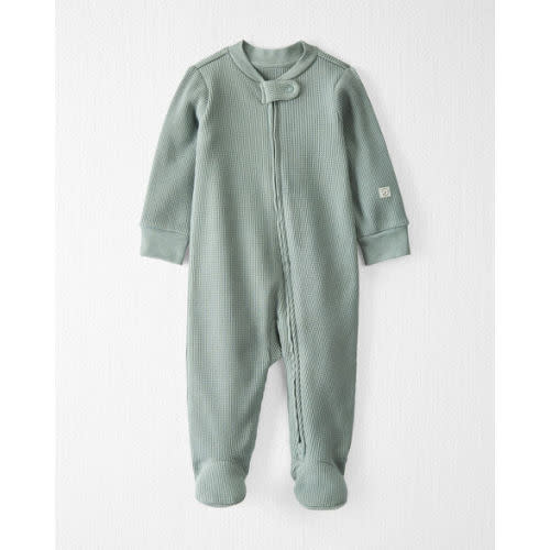 Baby Organic Cotton Waffle Knit Sleep & Play Pajamas