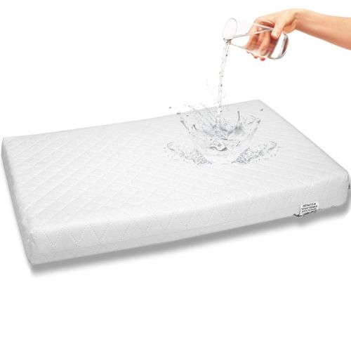 First Essentials Baby Bassinet Mattress Pad (Rectangle, 12X29 3-Inch) for Newborn Comfort Breathable Easy Clean Hypoallergenic Waterproof Made in USA