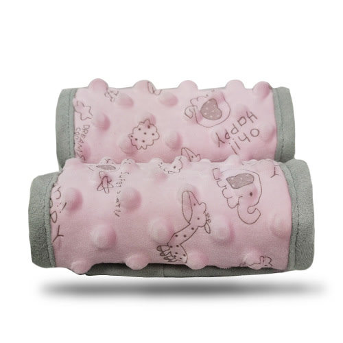 Car seat strap pads for baby, Seat belt cover for baby car seat and stroller, pink