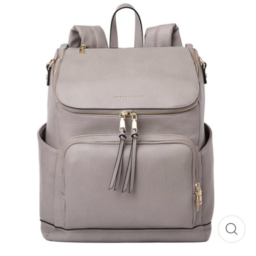 Lullaby Diaper Backpack Grey | Poppy and Peonies – www.poppyandpeonies-us.com