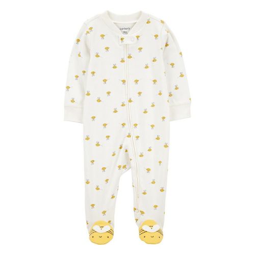 Baby Carter's Bee 2-Way Zip Sleep & Play Pajamas