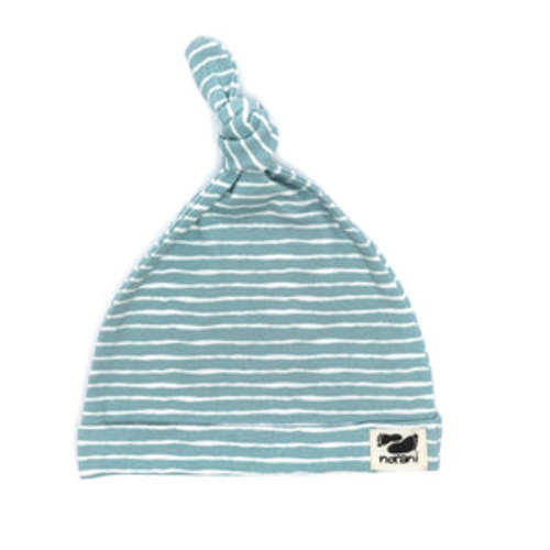 Organic Baby Beanie - Green Stripes – Norani Baby
