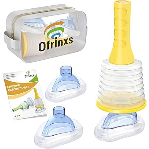 Choking Rescue Device, FSA/HSA Eligible Anti-Choking Device for Kids and Adults, Portable Emergency Airway Suction Device for Home & Travel