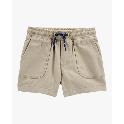 Baby Pull-On Twill Shorts - Khaki - Carter's | Carter's