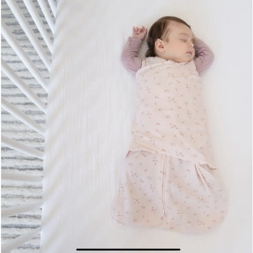 Pink Floral Cotton Swaddle Newborn | HALO
