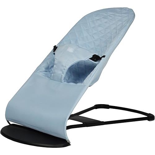 Fabric seat for Bouncer Compatible with Babyjörn Bouncer (Cover, seat): Balance, Soft & Bliss. Cover for Baby Bouncer. Baby seat for Hammock: Ergonomic. Hypoallergenic - Soft Blue