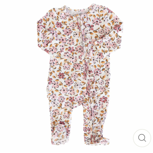 Girl Ruffle Zipper Footies - Best Sellers